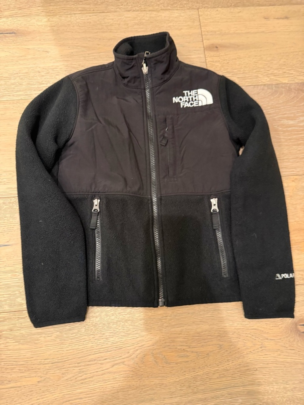 The North Face Black Full-Zip Fleece Jacket polartec size 7/8
